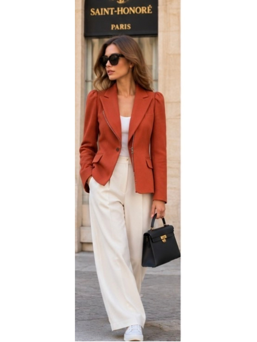 Dries Van Noten Wool Blend Blazer, Size M Rust New!